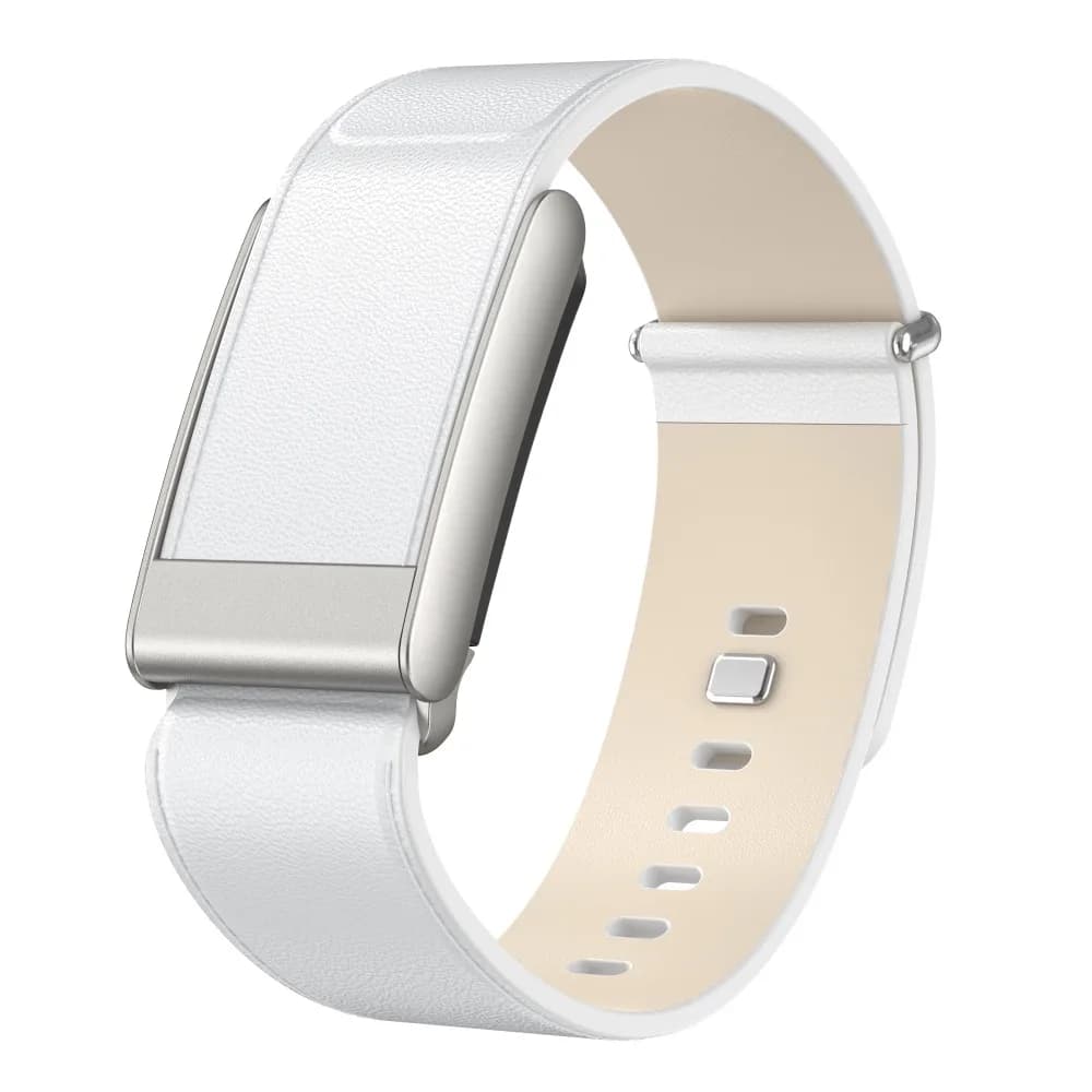 Leather Band — White — WHOOP 5.0 / MG